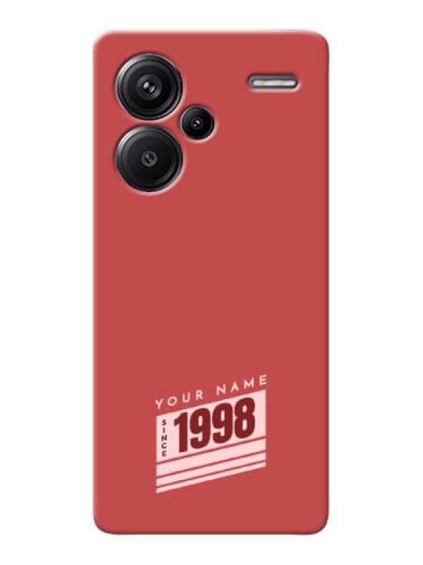 Custom Redmi Note 13 Pro Plus 5G Custom Phone Case with Red custom year of birth Design