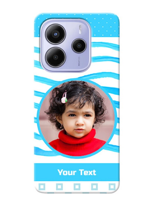 Custom Redmi Note 14 5G phone back covers: Simple Blue Case Design