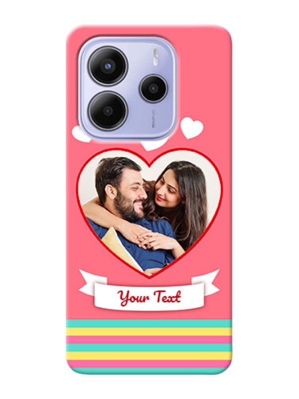 Custom Redmi Note 14 5G Personalised mobile covers: Love Doodle Design