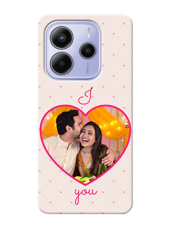 Custom Redmi Note 14 5G Personalized Mobile Covers: Heart Shape Design