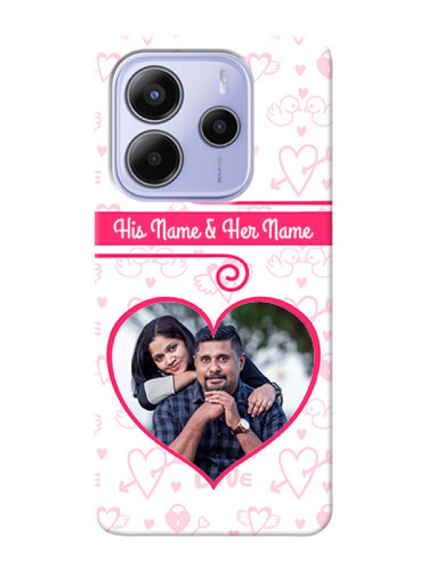 Custom Redmi Note 14 5G Personalized Phone Cases: Heart Shape Love Design