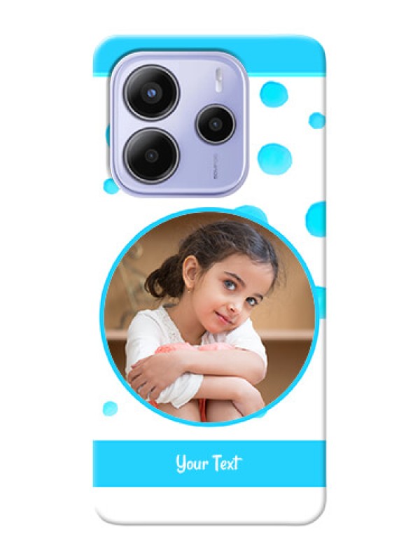 Custom Redmi Note 14 5G Custom Phone Covers: Blue Bubbles Pattern Design