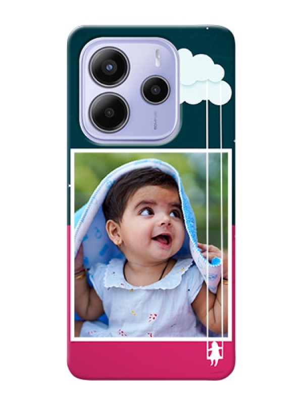 Custom Redmi Note 14 5G custom phone covers: Cute Girl with Cloud Design