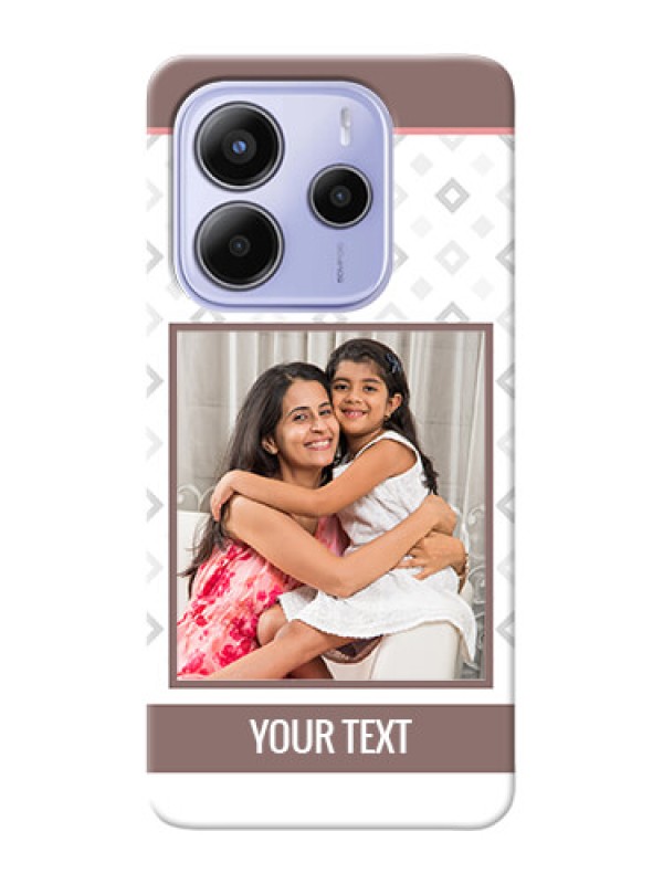 Custom Redmi Note 14 5G custom back covers: Simple Diamond Design