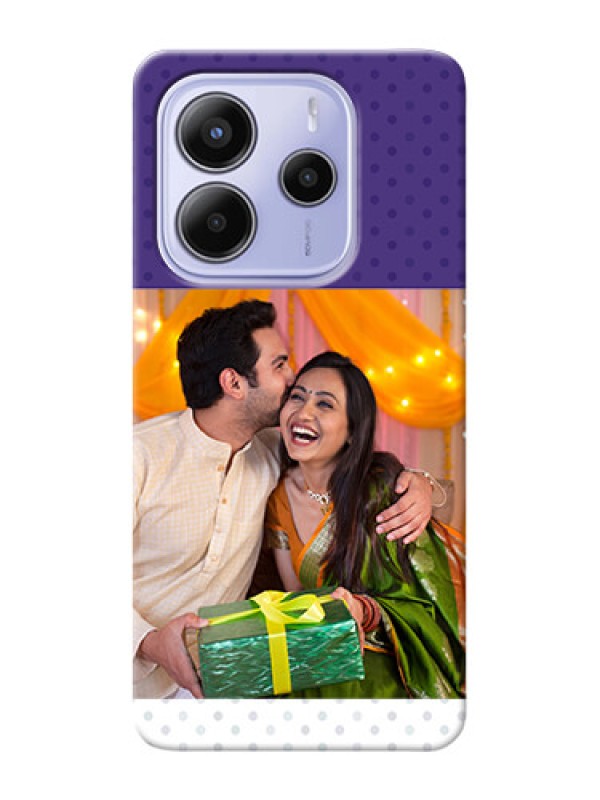 Custom Redmi Note 14 5G mobile phone cases: Violet Pattern Design