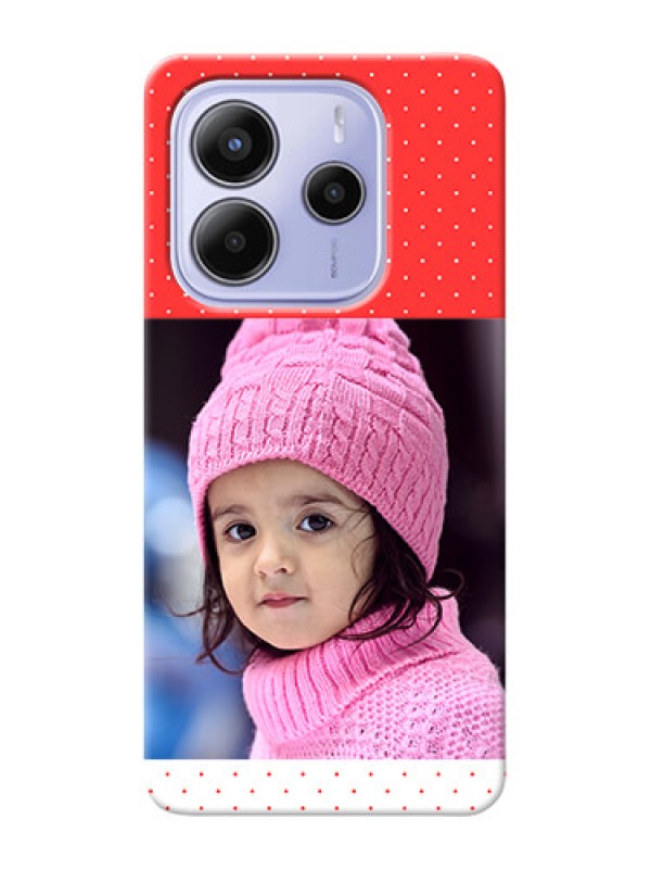 Custom Redmi Note 14 5G personalised phone covers: Red Pattern Design