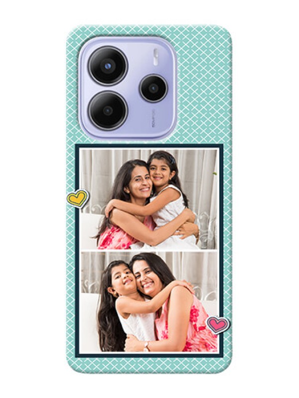 Custom Redmi Note 14 5G Custom Phone Cases: 2 Image Holder with Pattern Design