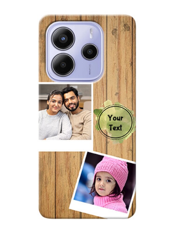 Custom Redmi Note 14 5G Custom Mobile Phone Covers: Wooden Texture Design