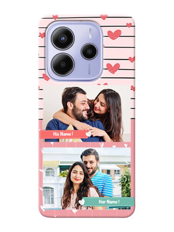 Custom Redmi Note 14 5G custom mobile covers: Photo with Heart Design