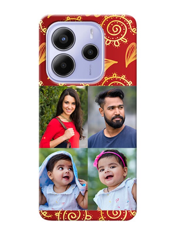 Custom Redmi Note 14 5G Mobile Phone Cases: 4 Image Traditional Design