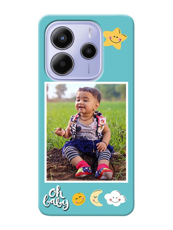 Custom Redmi Note 14 5G Personalised Phone Cases: Smiley Kids Stars Design