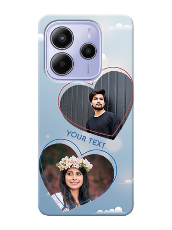 Custom Redmi Note 14 5G Phone Cases: Blue Color Couple Design