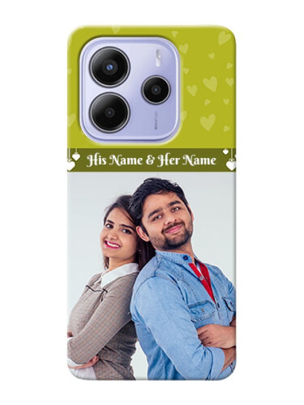 Custom Redmi Note 14 5G custom mobile covers: You And Me Heart Design