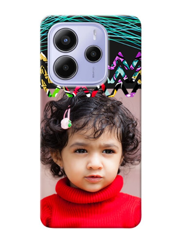 Custom Redmi Note 14 5G personalized phone covers: Neon Abstract Design