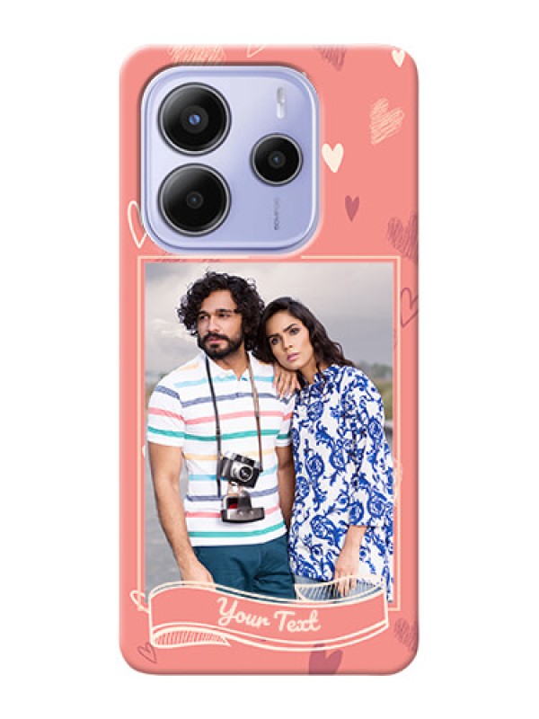 Custom Redmi Note 14 5G custom mobile phone cases: love doodle art Design