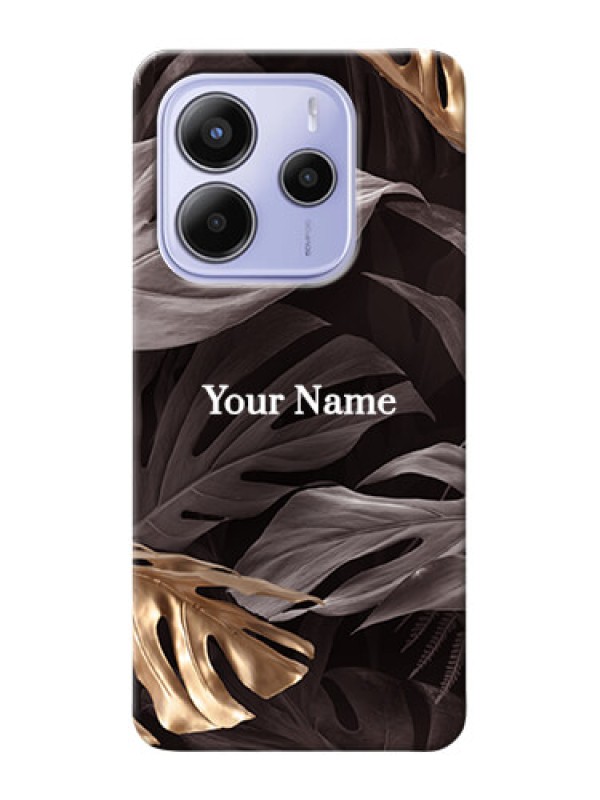 Custom Redmi Note 14 5G Personalised Phone Case with Wild Leaves digital paint Design