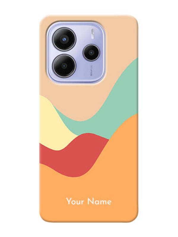 Custom Redmi Note 14 5G Personalized Phone Case with Ocean Waves Multicolour Design