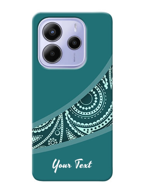 Custom Redmi Note 14 5G Photo Printing on Case with semi visible floral Design