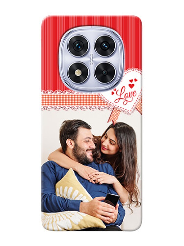 Custom Redmi Note 14 Pro 5G phone cases online: Red Love Pattern Design