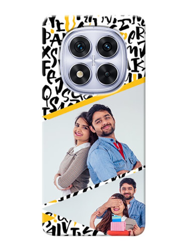 Custom Redmi Note 14 Pro 5G Phone Back Covers: Letters Pattern Design