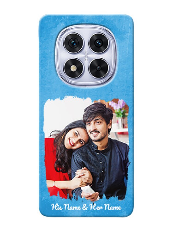 Custom Redmi Note 14 Pro 5G custom mobile cases: Blue Color Vintage Design