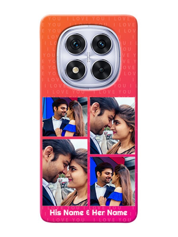 Custom Redmi Note 14 Pro 5G custom back covers: I Love You Pink Design