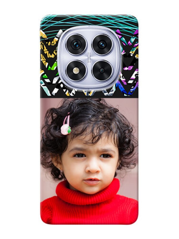 Custom Redmi Note 14 Pro 5G personalized phone covers: Neon Abstract Design