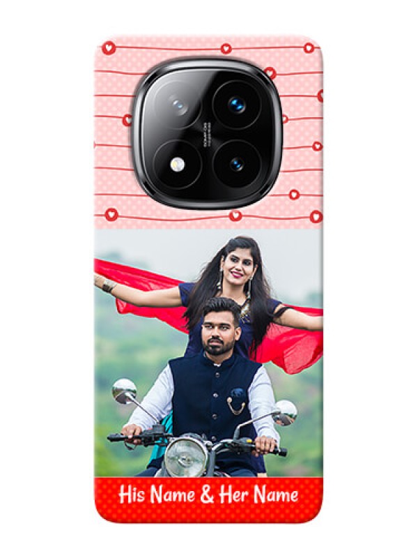 Custom Redmi Note 14 Pro Plus 5G Custom Phone Cases: Red Pattern Case Design