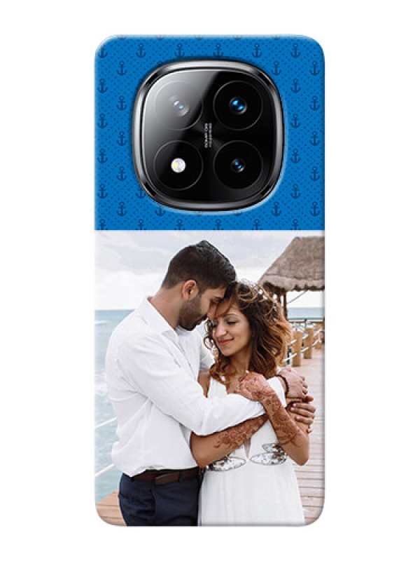 Custom Redmi Note 14 Pro Plus 5G Mobile Phone Covers: Blue Anchors Design