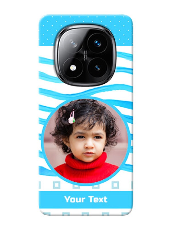 Custom Redmi Note 14 Pro Plus 5G phone back covers: Simple Blue Case Design