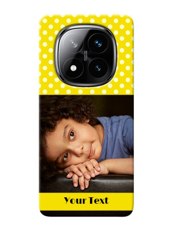 Custom Redmi Note 14 Pro Plus 5G Custom Mobile Covers: Bright Yellow Case Design