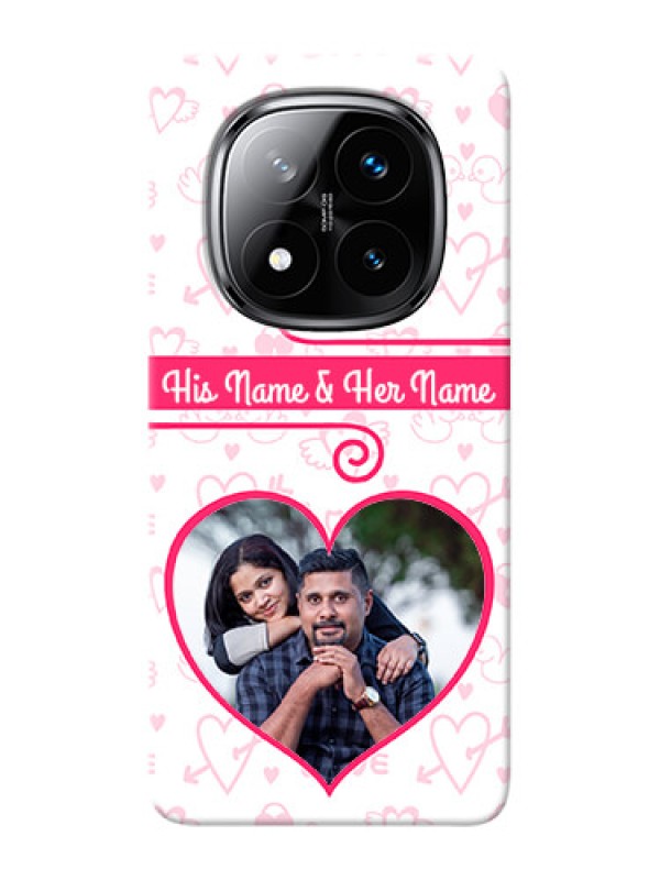 Custom Redmi Note 14 Pro Plus 5G Personalized Phone Cases: Heart Shape Love Design