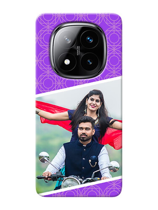 Custom Redmi Note 14 Pro Plus 5G mobile back covers online: violet Pattern Design