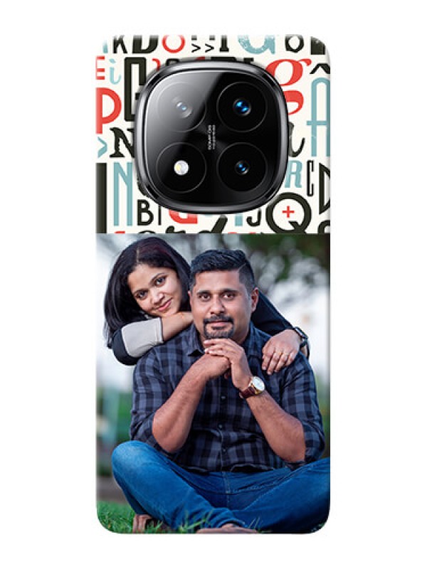 Custom Redmi Note 14 Pro Plus 5G custom mobile phone covers: Alphabet Design