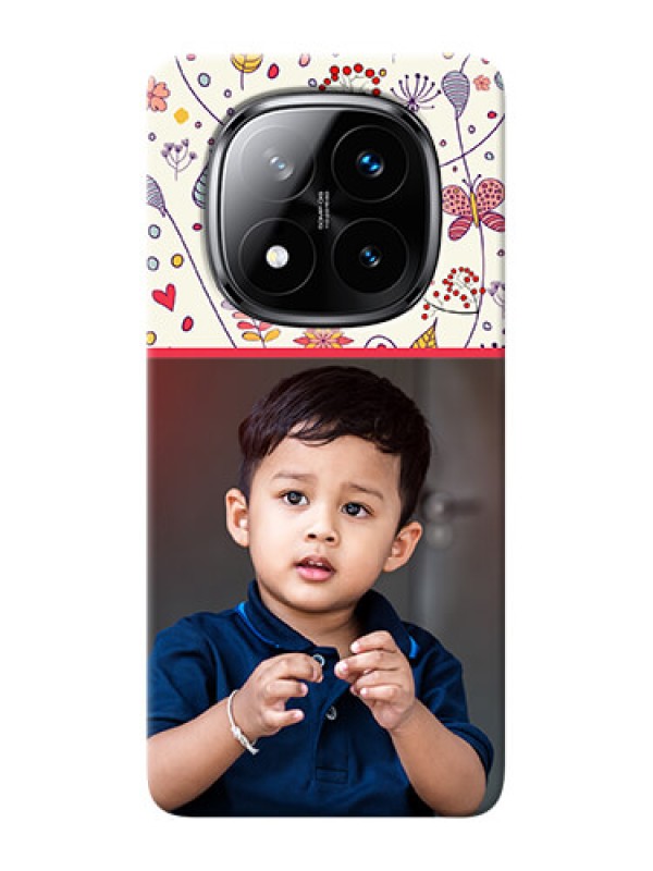 Custom Redmi Note 14 Pro Plus 5G phone back covers: Premium Floral Design