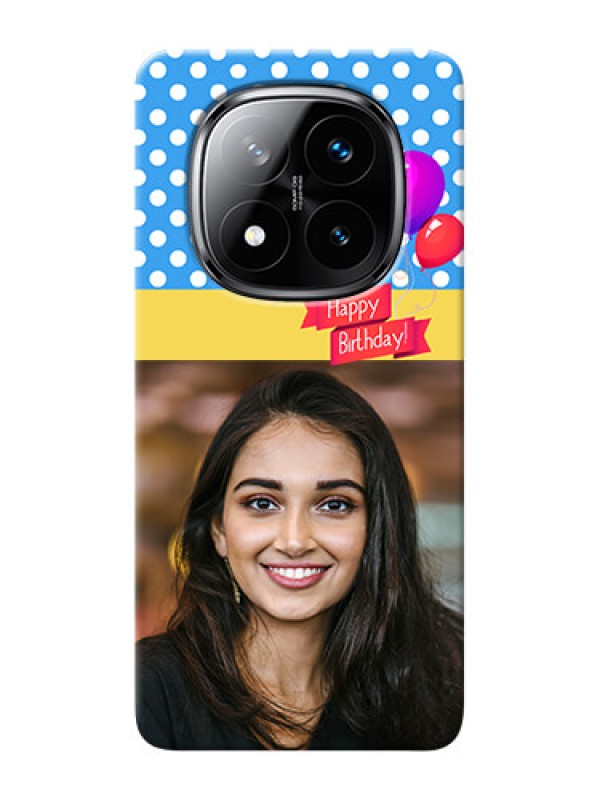 Custom Redmi Note 14 Pro Plus 5G custom mobile back covers: Happy Birthday Design