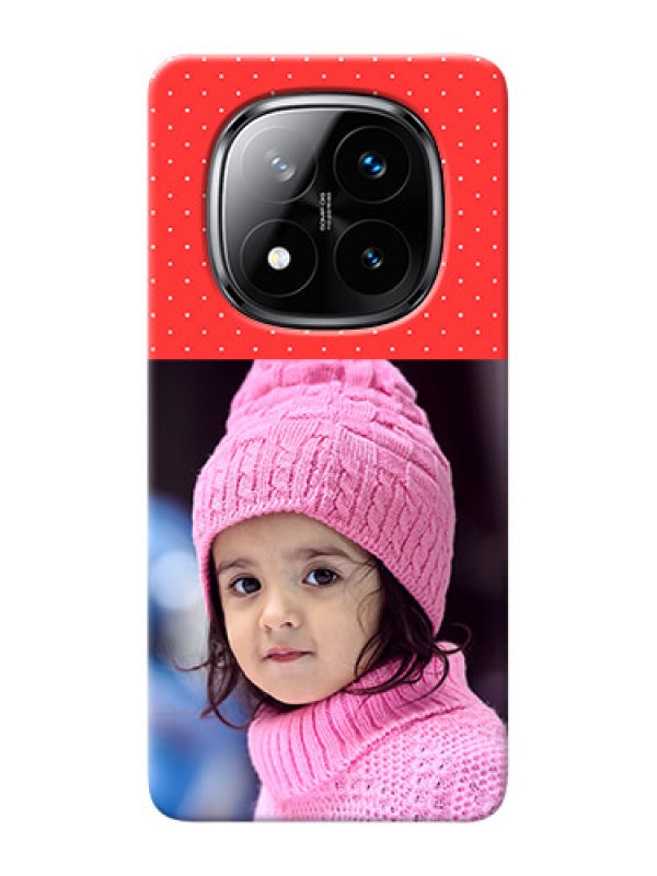 Custom Redmi Note 14 Pro Plus 5G personalised phone covers: Red Pattern Design