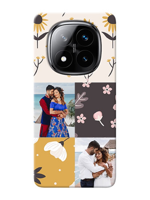 Custom Redmi Note 14 Pro Plus 5G phone cases online: 3 Images with Floral Design