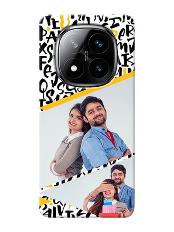 Custom Redmi Note 14 Pro Plus 5G Phone Back Covers: Letters Pattern Design