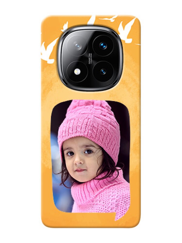 Custom Redmi Note 14 Pro Plus 5G Phone Covers: Water Color Design with Bird Icons