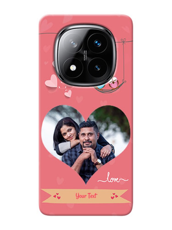 Custom Redmi Note 14 Pro Plus 5G custom phone covers: Peach Color Love Design