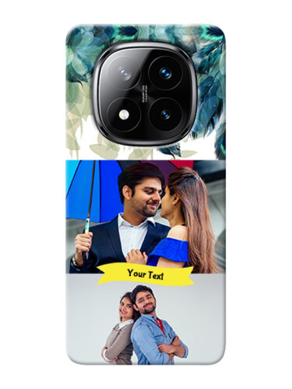 Custom Redmi Note 14 Pro Plus 5G Phone Cases: Image with Boho Peacock Feather Design