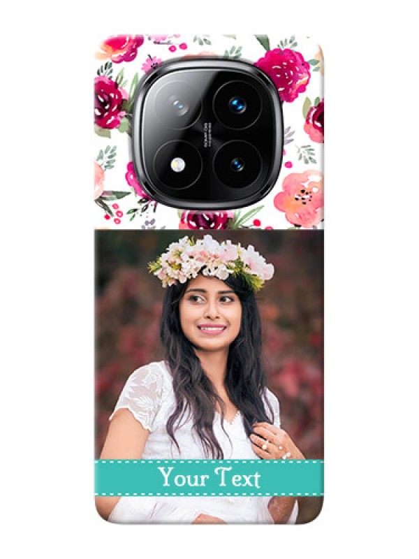 Custom Redmi Note 14 Pro Plus 5G Personalized Mobile Cases: Watercolor Floral Design