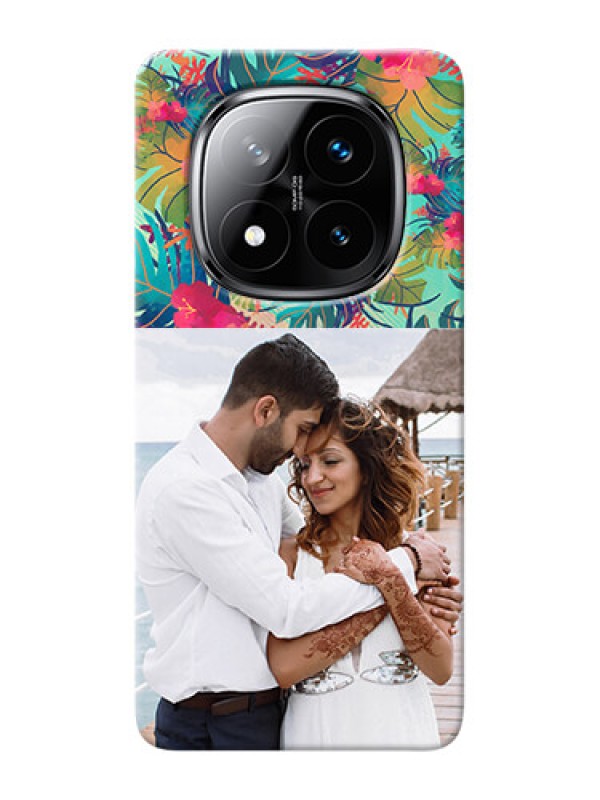 Custom Redmi Note 14 Pro Plus 5G Personalized Phone Cases: Watercolor Floral Design