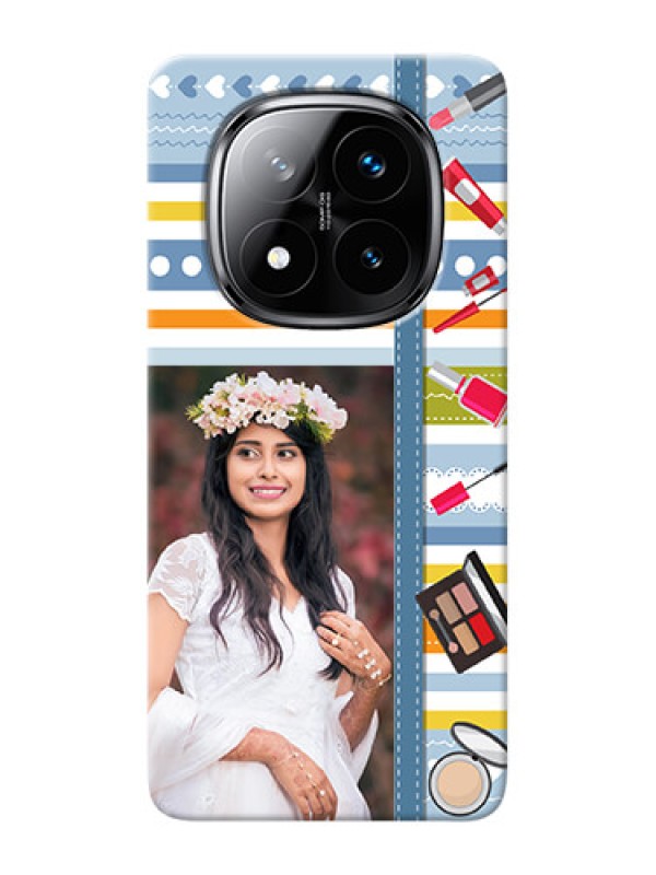 Custom Redmi Note 14 Pro Plus 5G Personalized Mobile Cases: Makeup Icons Design