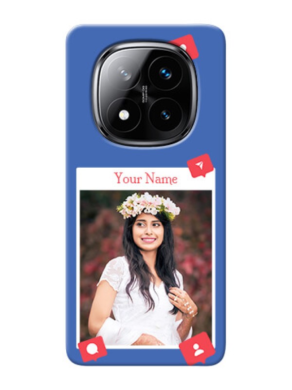 Custom Redmi Note 14 Pro Plus 5G Custom Phone Case with Like Share And Comment Design