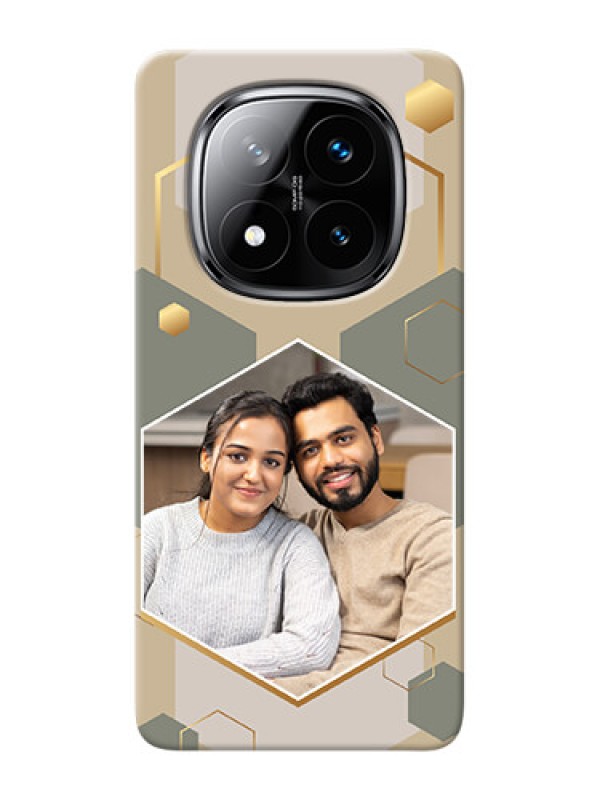 Custom Redmi Note 14 Pro Plus 5G Photo Printing on Case with Stylish Hexagon Pattern Design