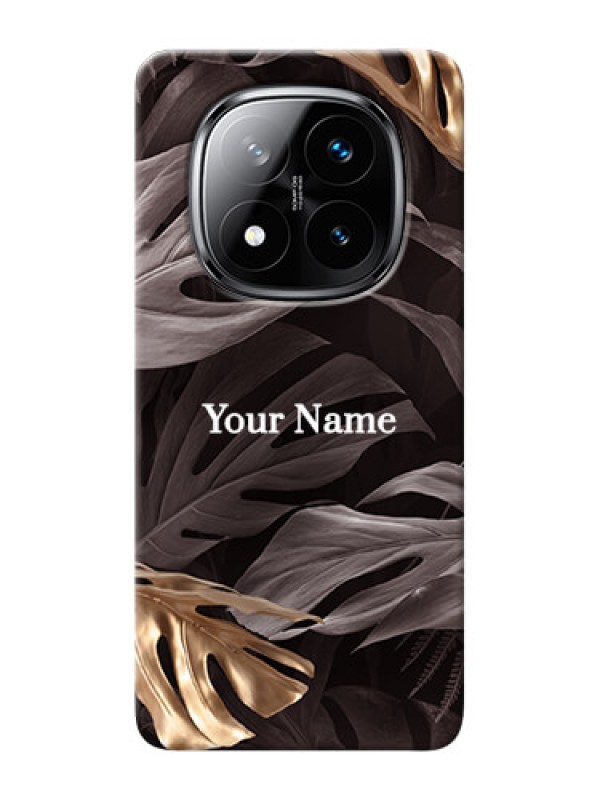 Custom Redmi Note 14 Pro Plus 5G Personalised Phone Case with Wild Leaves digital paint Design