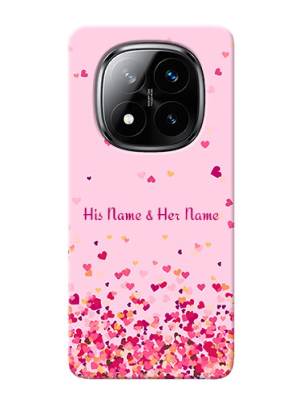 Custom Redmi Note 14 Pro Plus 5G Photo Printing on Case with Floating Hearts Design