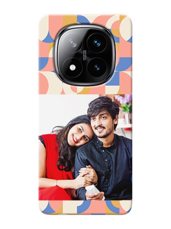 Custom Redmi Note 14 Pro Plus 5G Photo Printing on Case with Semicircle Maze Pattern Design